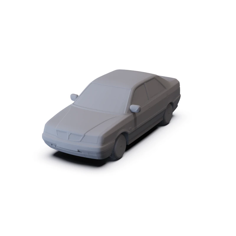 Lancia Dedra 1989 PRE-SUPPORTED 3D Model .c4d .max .obj .3ds .fbx .stl .blend 