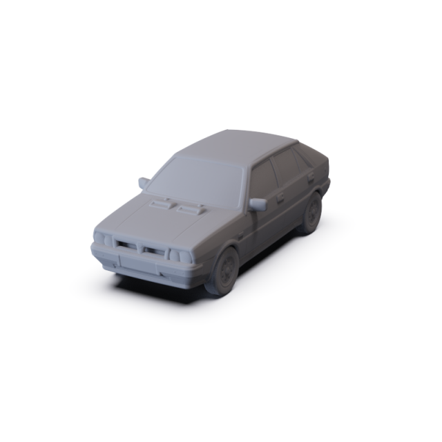 Lancia Delta HF 4WD 1986 PRE-SUPPORTED Modello 3D .c4d .max .obj .3ds .fbx .stl .blend 
