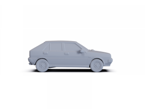 Lancia Delta HF 4WD 1986 PRE-SUPPORTED Modello 3D