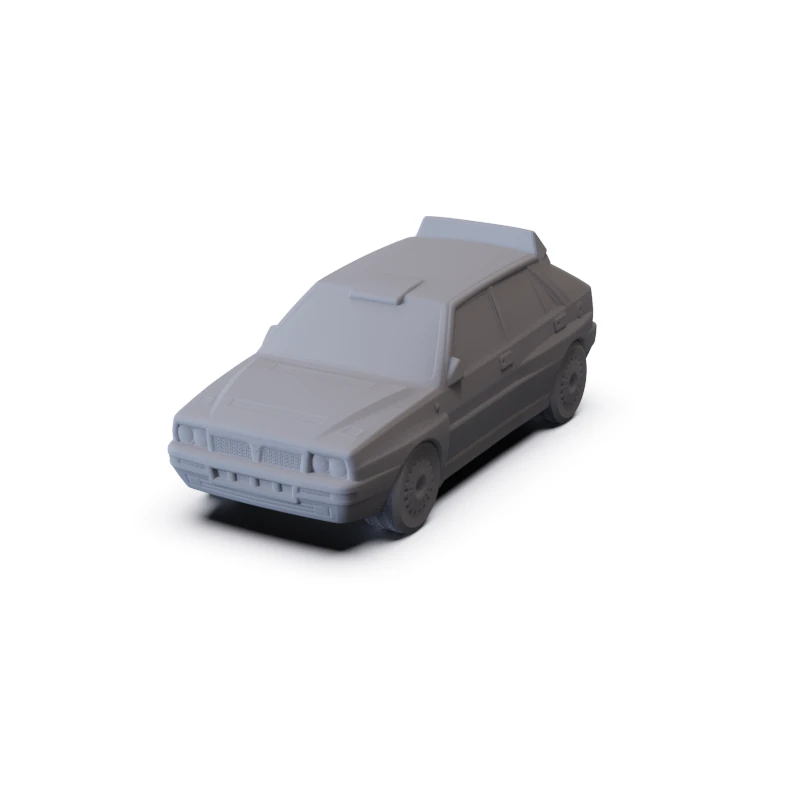 Lancia Delta HF Integrale Martini 1992 PRE-SUPPORTED 3D Model .c4d .max .obj .3ds .fbx .stl .blend 