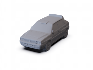 Lancia Delta HF Integrale Martini 1992 PRE-SUPPORTED 3D Model