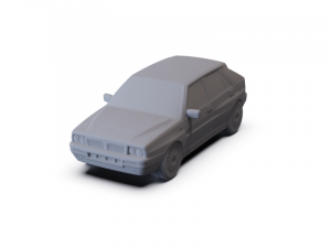 Lancia Delta Integrale 1992 PRE-SUPPORTED 3D Model