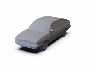 Lancia Gamma Berlina 1976 PRE-SUPPORTED 3D Model