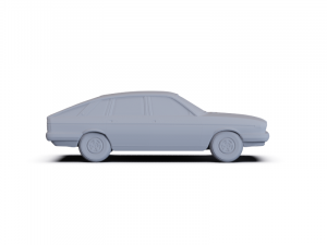 Lancia Gamma Berlina 1976 PRE-SUPPORTED 3D 模型