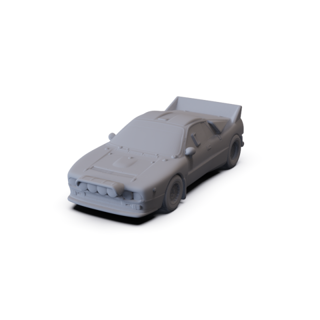 Lancia Rally 037 Group B 1983 PRE-SUPPORTED Model 3D .c4d .max .obj .3ds .fbx .stl .blend 