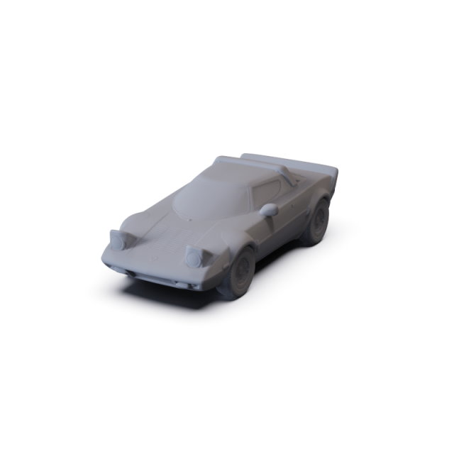 Lancia Stratos 1974 PRE-SUPPORTED Modelo 3D .c4d .max .obj .3ds .fbx .stl .blend 