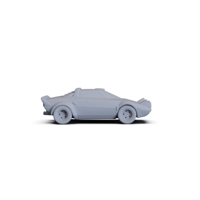 Lancia Stratos Group 4 1972 PRE-SUPPORTED Modelo 3D .c4d .max .obj .3ds .fbx .stl .blend 