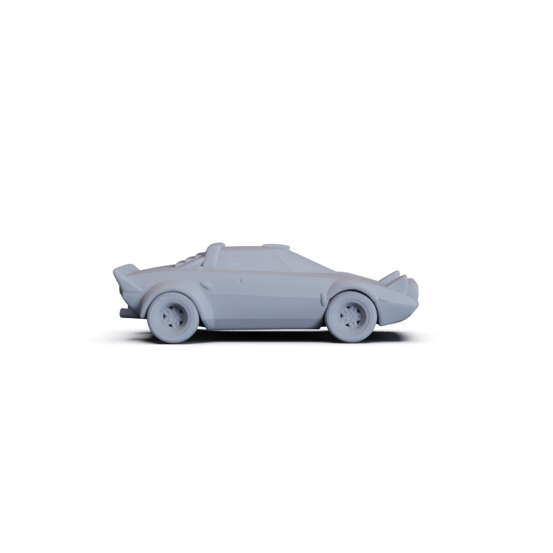 Lancia Stratos Group 4 1972 PRE-SUPPORTED 3D Model .c4d .max .obj .3ds .fbx .stl .blend 