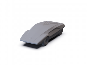 Lancia Stratos Zero 1970 PRE-SUPPORTED 3D Model