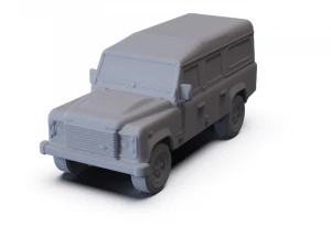 Land Rover Defender 110 Station Wagon 2011 PRE-SUPPORTED 3D Model