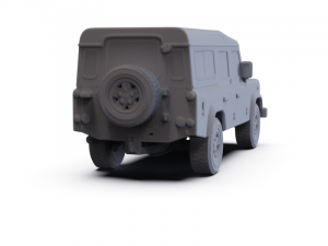 Land Rover Defender 110 Station Wagon 2011 PRE-SUPPORTED 3D 模型