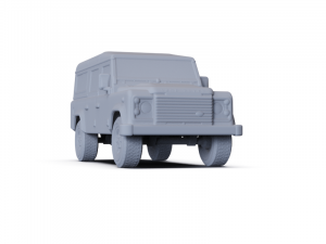 Land Rover Defender 110 Station Wagon 2011 PRE-SUPPORTED 3D 模型