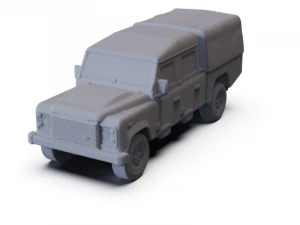 Land Rover Defender 130 2011 PRE- SUPPORTATO Modello 3D