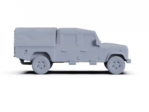 Land Rover Defender 130 2011 PRE-SUPPORTED 3D Model
