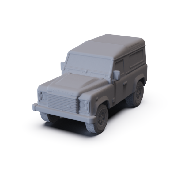 Land Rover Defender 90 2011 Station Wagon PRE-SUPPORTED 3D-Modell .c4d .max .obj .3ds .fbx .stl .blend 
