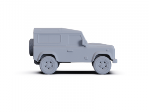 Land Rover Defender 90 2011 Station Wagon PRE-SUPPORTED 3D-Modell