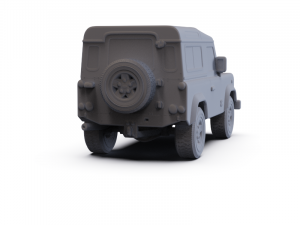 Land Rover Defender 90 2011 Station Wagon PRE-SUPPORTED 3D-Modell