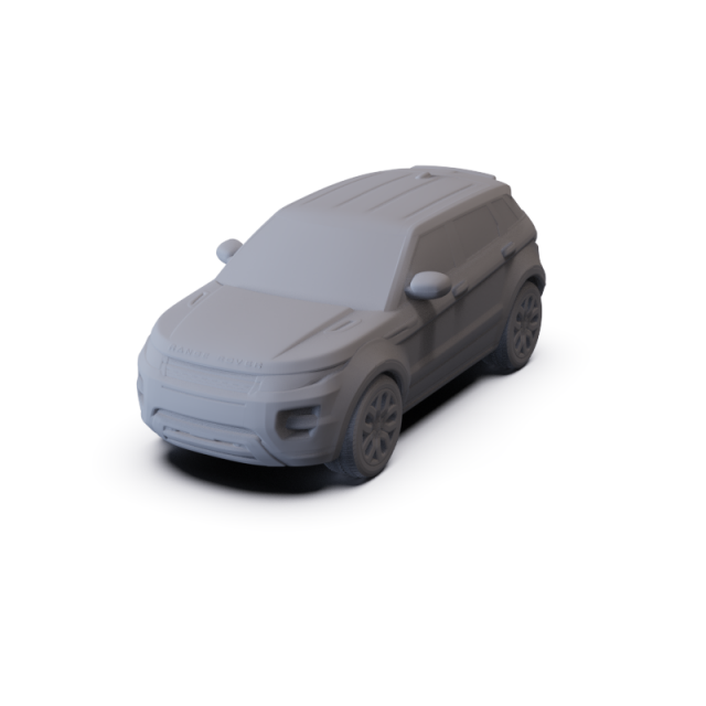 Land Rover Range Rover Evoque 2012 PRE-SUPPORTED 3D Model .c4d .max .obj .3ds .fbx .stl .blend 