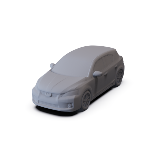 Lexus CT 200h 2011 PRE-SUPPORTED Modelo 3D .c4d .max .obj .3ds .fbx .stl .blend 