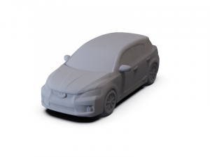 Lexus CT 200h 2011 PRE-SUPPORTED 3D Model