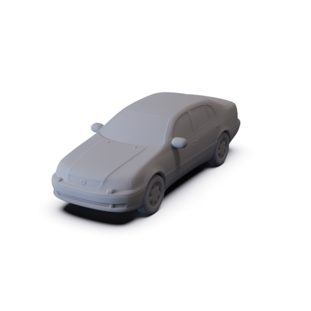 Lexus GS S130 1997 PRE-SUPPORTED 3D Модель .c4d .max .obj .3ds .fbx .stl .blend 