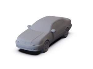 Lexus GS S130 1997 PRE-SUPPORTED 3D Model