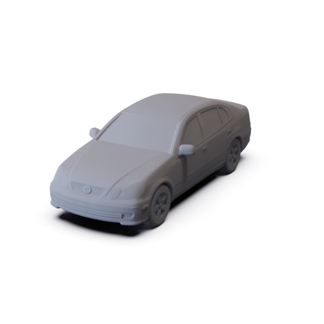 Lexus GS S160 2004 PRE-SUPPORTED 3D Модель .c4d .max .obj .3ds .fbx .stl .blend 