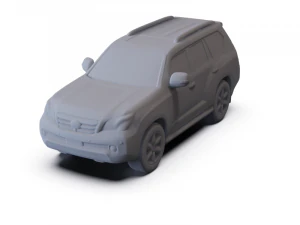 Lexus GX 2010 PRE-SUPPORTED 3D Model