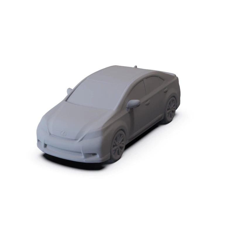Lexus HS 2010 PRE-SUPPORTED 3D Model .c4d .max .obj .3ds .fbx .stl .blend