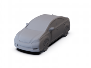 Lexus HS 2010 PRE-SUPPORTED 3D Model