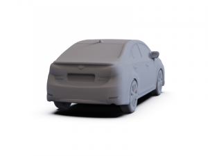 Lexus HS 2010 PRE-SUPPORTED 3D 모델