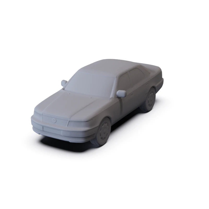 Lexus LS 1989 PRE-SUPPORTED 3D Model .c4d .max .obj .3ds .fbx .stl .blend 