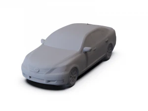 Lexus LS Hybrid 2010 PRE-SUPPORTED 3D Model