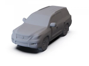 Lexus LX 2010 PRE-SUPPORTED 3D Model