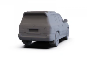 Lexus LX J100 2003 PRE-SUPPORTED 3D Model