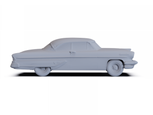 Lincoln Capri Coupe 1955 PRE-SUPPORTED Modelo 3D