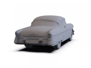 Lincoln Capri Coupe 1955 PRE-SUPPORTED Modelo 3D
