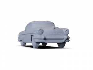 Lincoln Capri Coupe 1955 PRE-SUPPORTED Modelo 3D