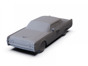 Lincoln Continental Sedan 1962 PRE-SUPPORTED 3D Model
