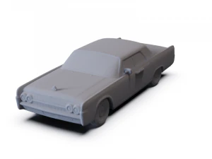 林肯大陆轿车 1962 年预支持 3D 模型