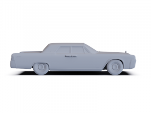 Lincoln Continental Sedan 1962 PRE-SUPPORTED Modello 3D
