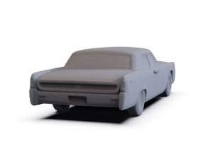 Lincoln Continental Sedan 1962 PRE-SUPPORTED Modello 3D