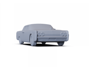 Lincoln Continental Sedan 1962 PRE-SUPPORTED Modello 3D