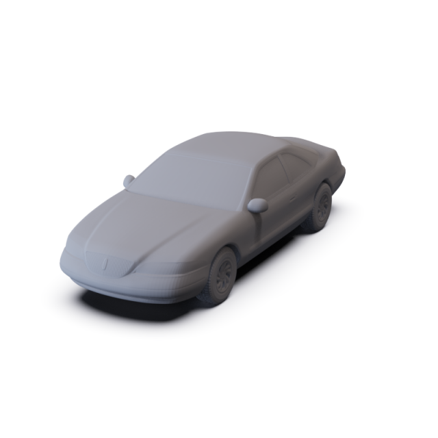 Lincoln Mark 1998 PRE-SUPPORTED 3D Модель .c4d .max .obj .3ds .fbx .stl .blend 