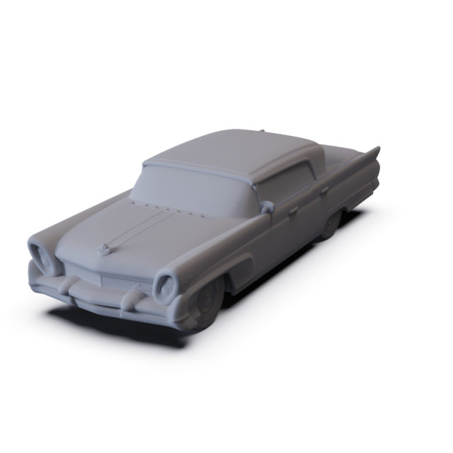 Lincoln Mark III Landau 1958 PRE-SUPPORTED 3D Model .c4d .max .obj .3ds .fbx .stl .blend 