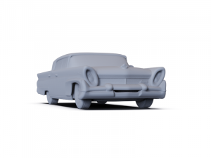 Lincoln Mark III Landau 1958 PRE-SUPPORTED 3D Model
