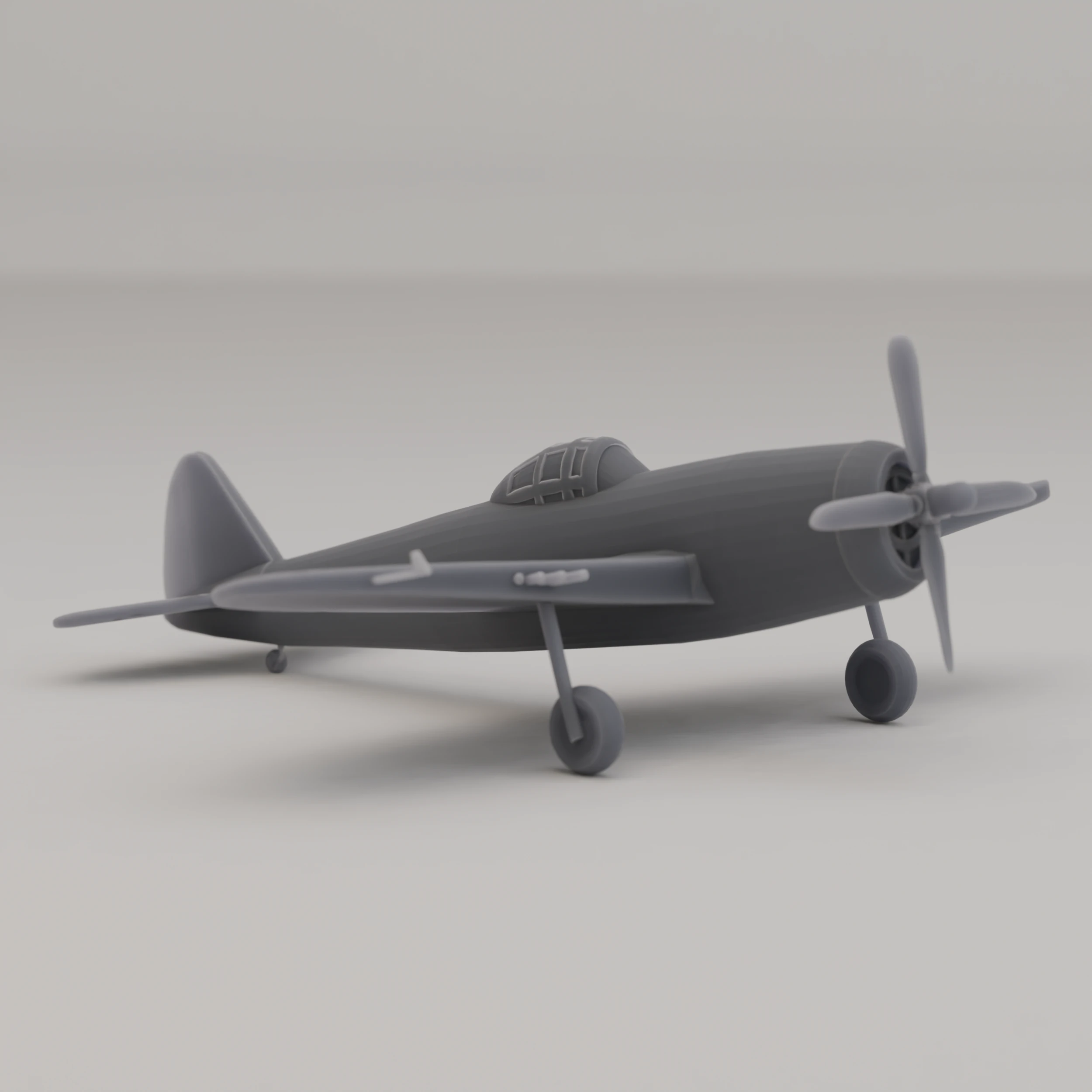 P-47 Thunderbolt Fighter Bomber United States WWII 1941 3D Print Model .c4d .max .obj .3ds .fbx .stl .blend 