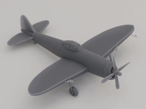 P-47 Thunderbolt Fighter Bomber United States WWII 1941 3D Print Model