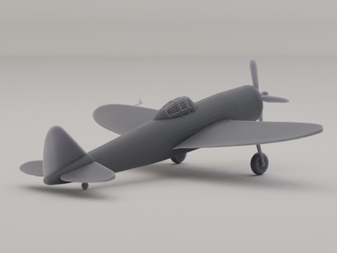 P-47 Thunderbolt jachtbommenwerper Verenigde Staten WO II 1941 3D printmodel