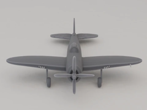 P-47 Thunderbolt Fighter Bomber United States WWII 1941 3D Print Model